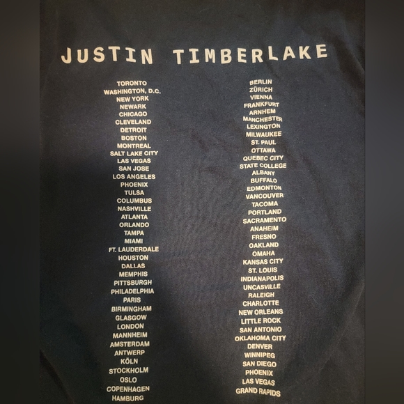 Justin Timberlake Man of the Woods tour shirt - Picture 3 of 3